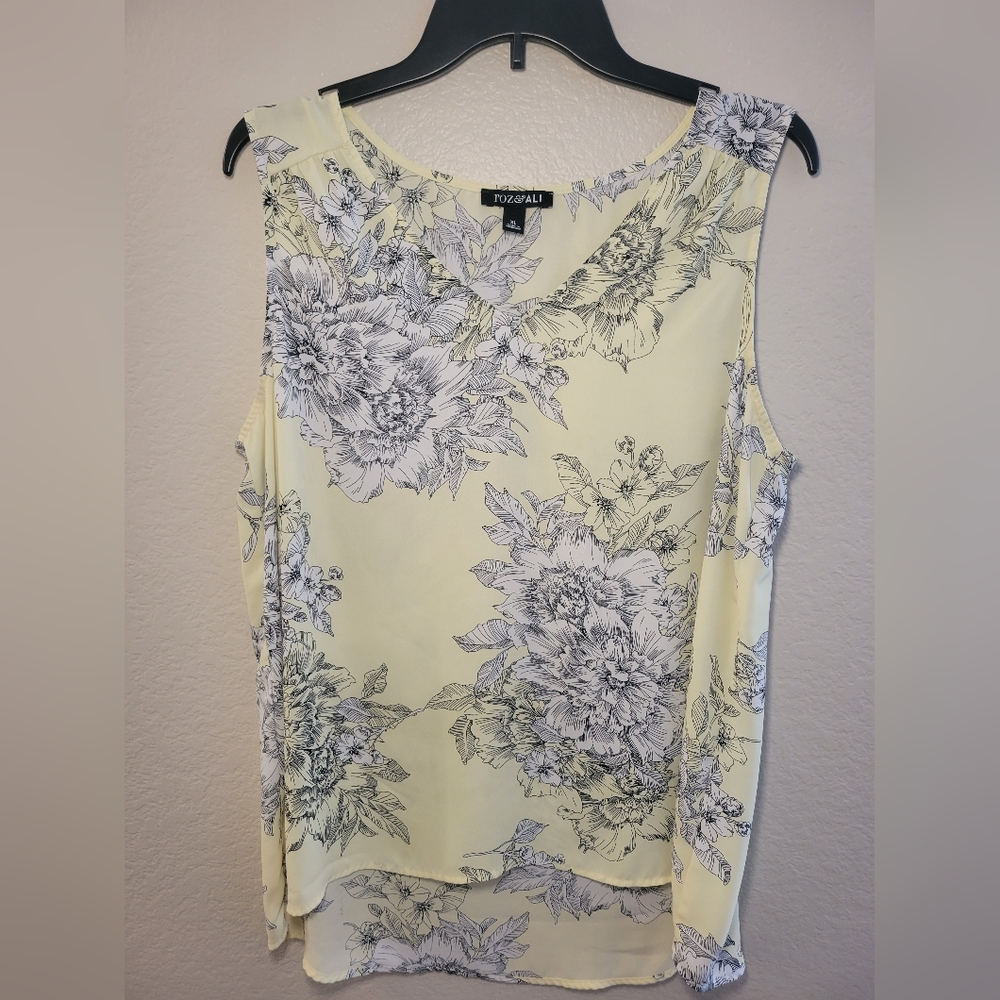 Spring floral tank top